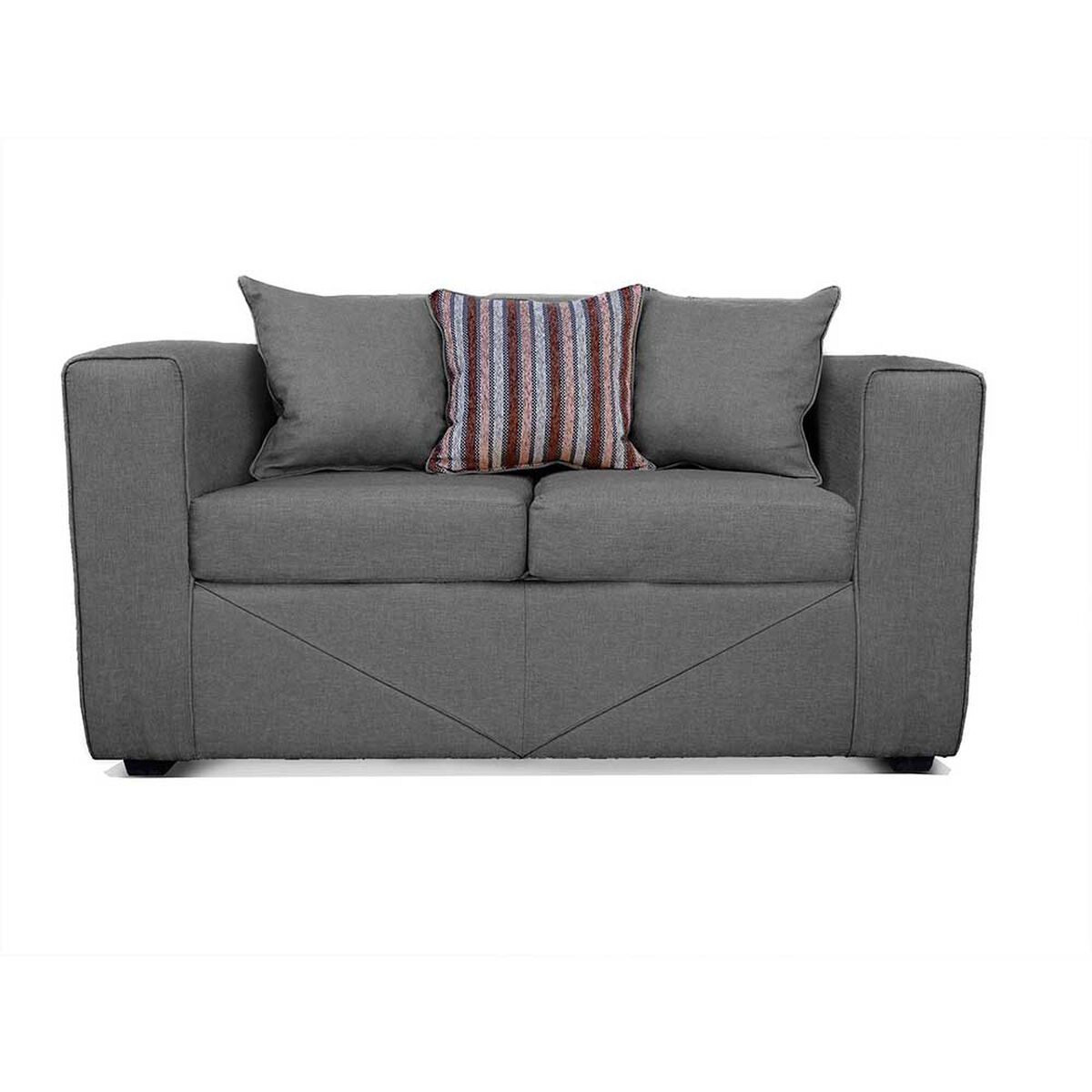 Juego de Living Elegant Detail Santa Fe Sofá 3 Cuerpos + Sofá 2 Cuerpos + Sillón 1 Cuerpo Gris