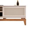 Rack TV Vekkahome Cairo Hasta 65" Beige