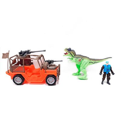 Imagen 2 del producto Set Safari con Explorador y Tiranosaurio con Luz y Sonido Glory Bright