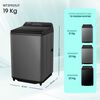 Lavadora Carga Superior Hisense WT3i1923UT 19 Kg Titanium