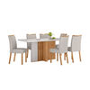 Juego de Comedor Di Poretti Design Astrid 6 Sillas Gris