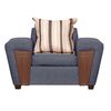 Juego de Living Ruzam Mobel Creta Sofá 3 Cuerpos + Dos Sillones 1 Cuerpo Lino Gris