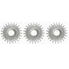 Set 3 Espejos Plástico Vgo para Colgar Circular 25 cm Plateado