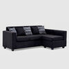 Seccional Muebles MPR Jazm&iacute;n 4 Cuerpos Negro
