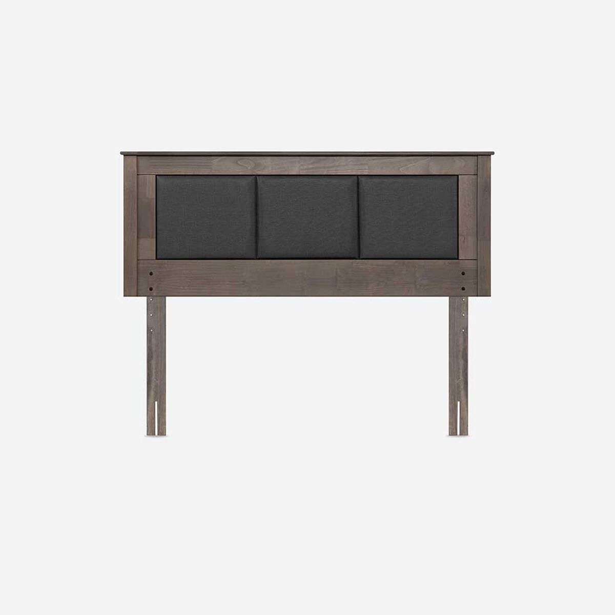 Cama Europea Rosen Base Dividida 2 Plazas New Ergo T + Respaldo Rachel Gris