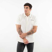 Camisa Manga Corta Hombre Icono Blanco