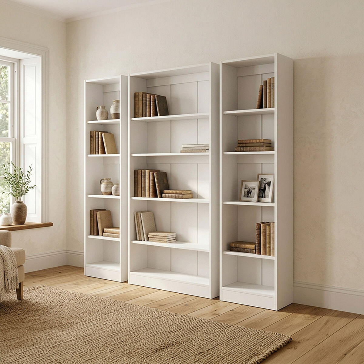 Librero CIC Moscu 160x180 cm Blanco