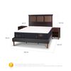 Cama Europea CIC King Premium + Respaldo + Veladores