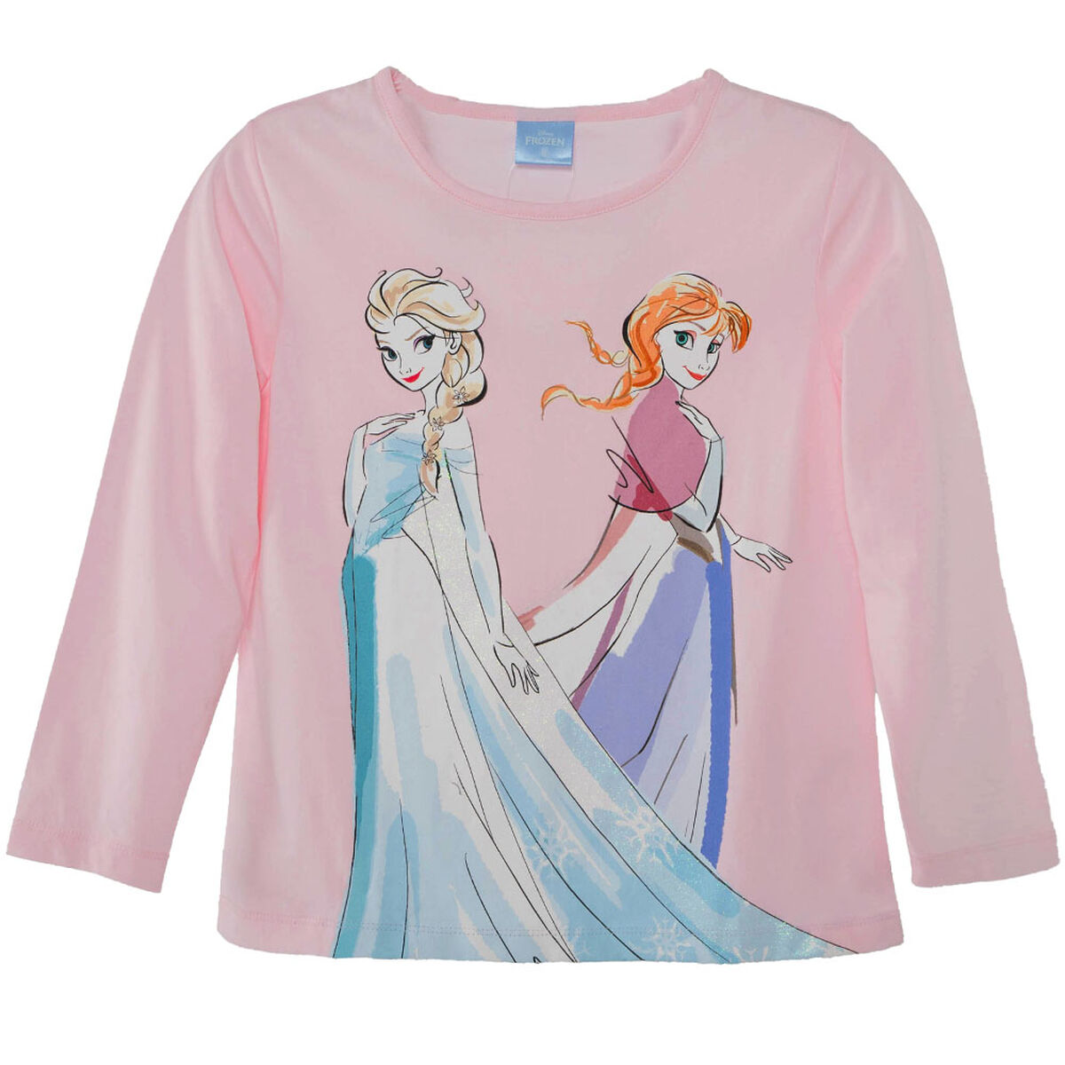 Polera Manga Larga de Algodón Niña Frozen