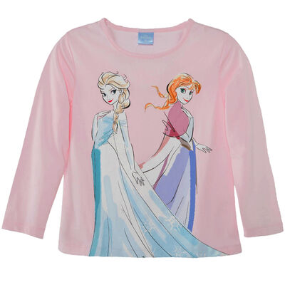Polera Manga Larga de Algodón Niña Frozen