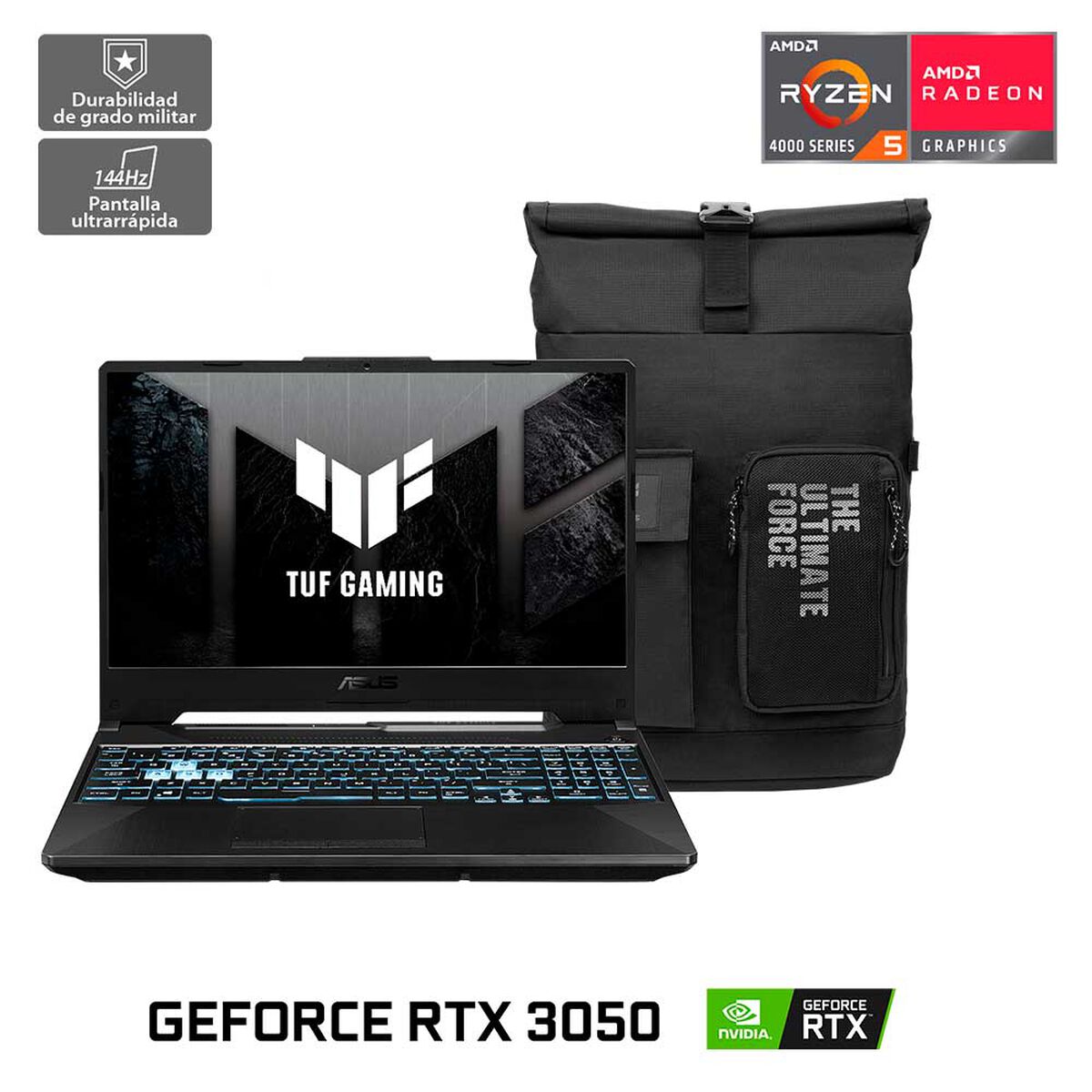 Notebook Gamer Asus TUF Gaming A15 FA506 Ryzen 5 8GB 512GB SSD 15,6" NVIDIA RTX3050 + Mochila