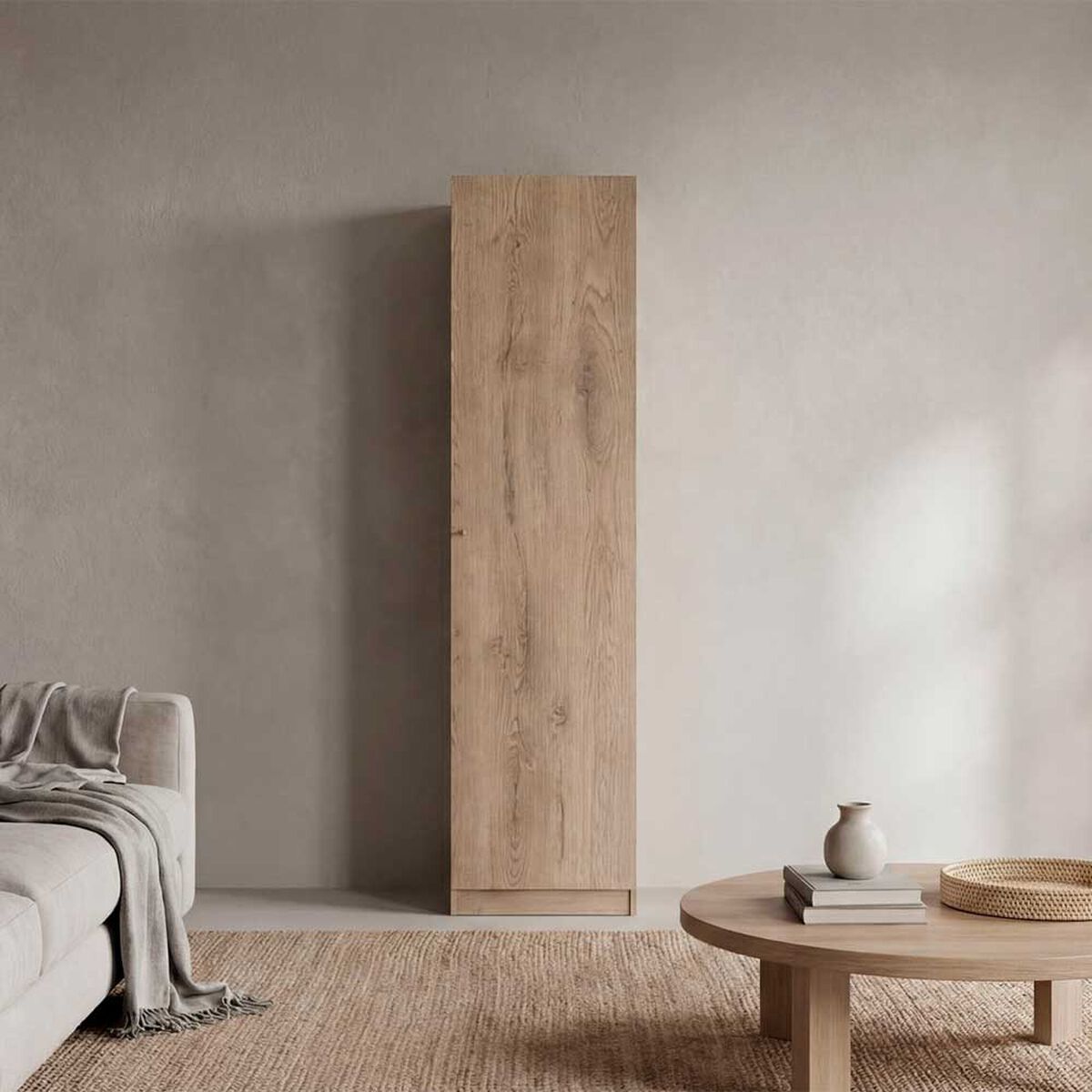 Estante Tuhome Home E5 1 P Macadamia Y Blanco