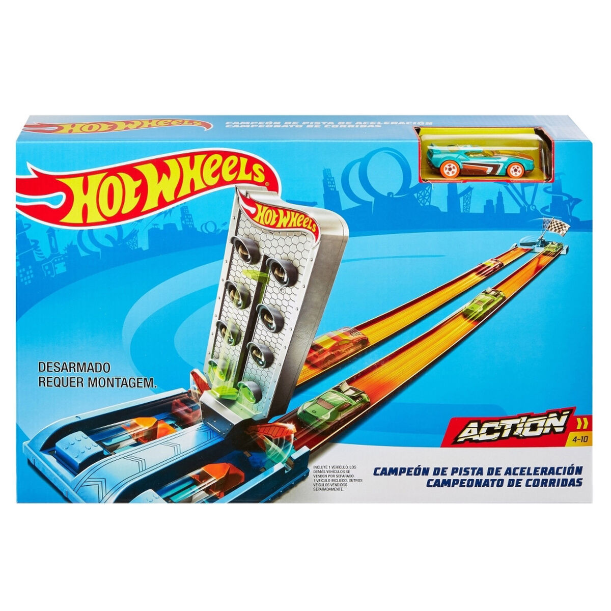 Pista Campeón de Recta de Aceleración Hot Wheels