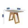 Juego de comedor Decocasa Carol 4 Sillas Off White