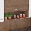 Mueble de Cocina Vekkahome Emi 1 Cajón 7 Puertas Café