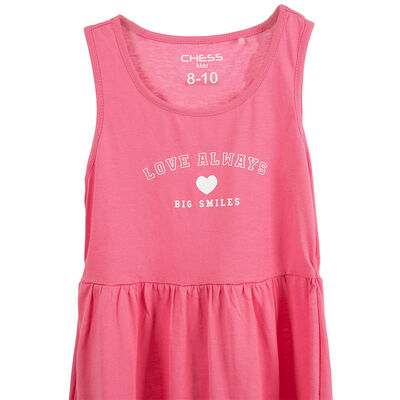 Imagen 2 del producto Vestido sin Mangas Niña Chess Fucsia, Lavanda, Menta, Morado