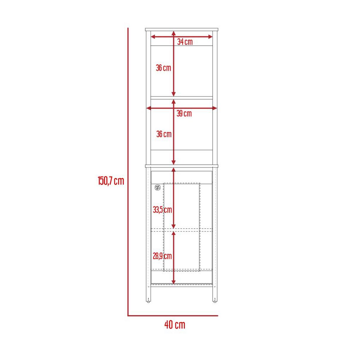 Optimizador de Baño TuHome Bath 1 Puerta Bi Color Blanco Duna