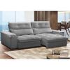 Sofá Amuv Malta Reclinable 3 Cuerpos Gris