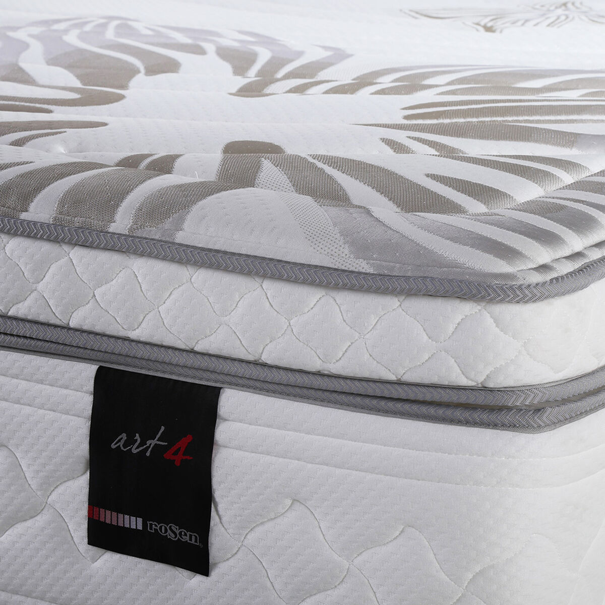 Box Spring Rosen 2 Plazas Art 4 + Set Maderas Bilbao