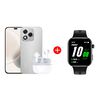 Combo Celular Honor 400 Lite 256GB 6,7" Silver Liberado Bundle + Smartwatch Choice Watch 2i 1,85'' Negro
