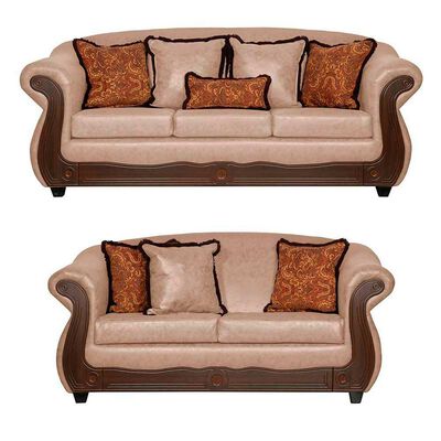 Juego de Living Black Factory Estambul 5 Cuerpos Beige