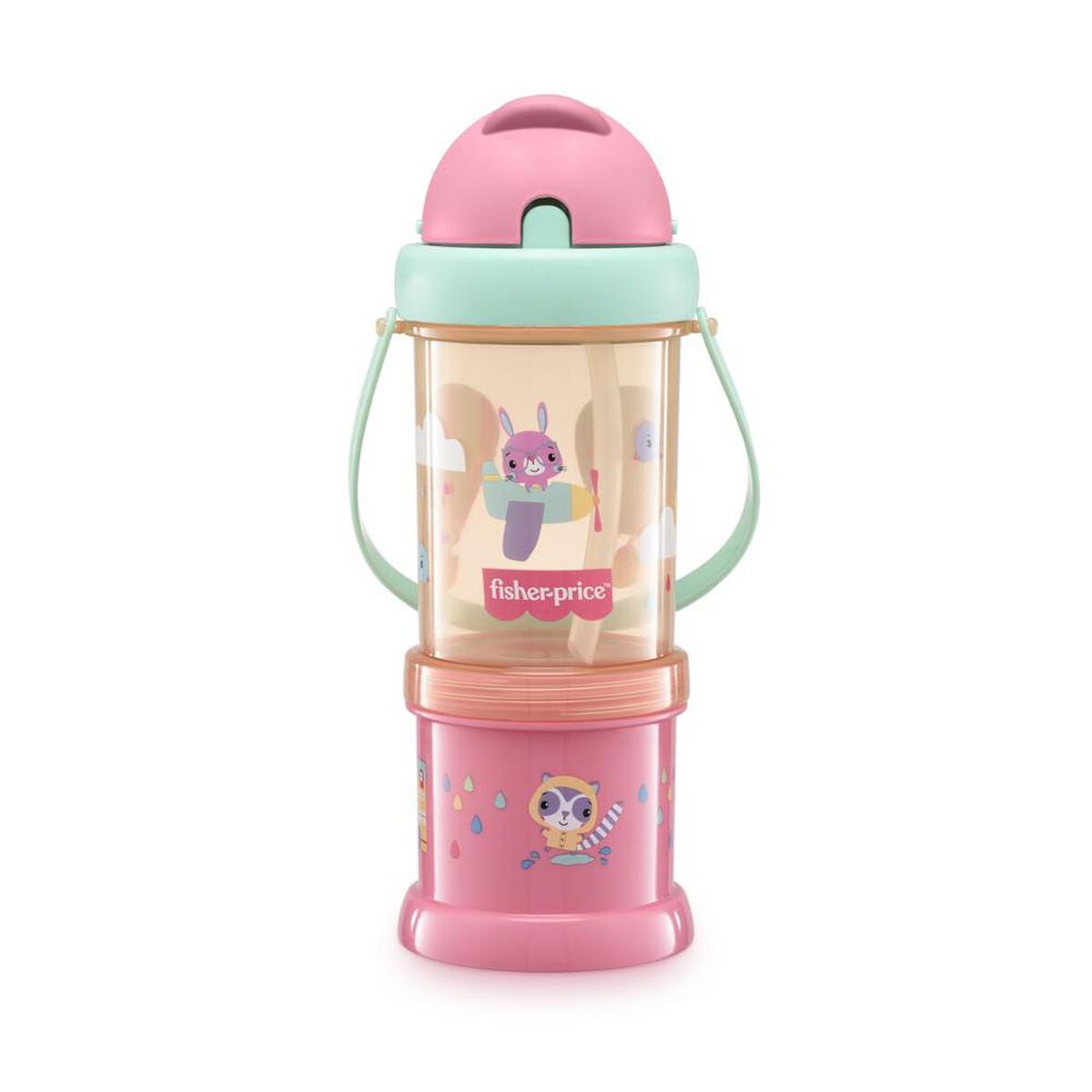 Vaso Porta Snack Playfyl Sunset Rosa Fisher Price