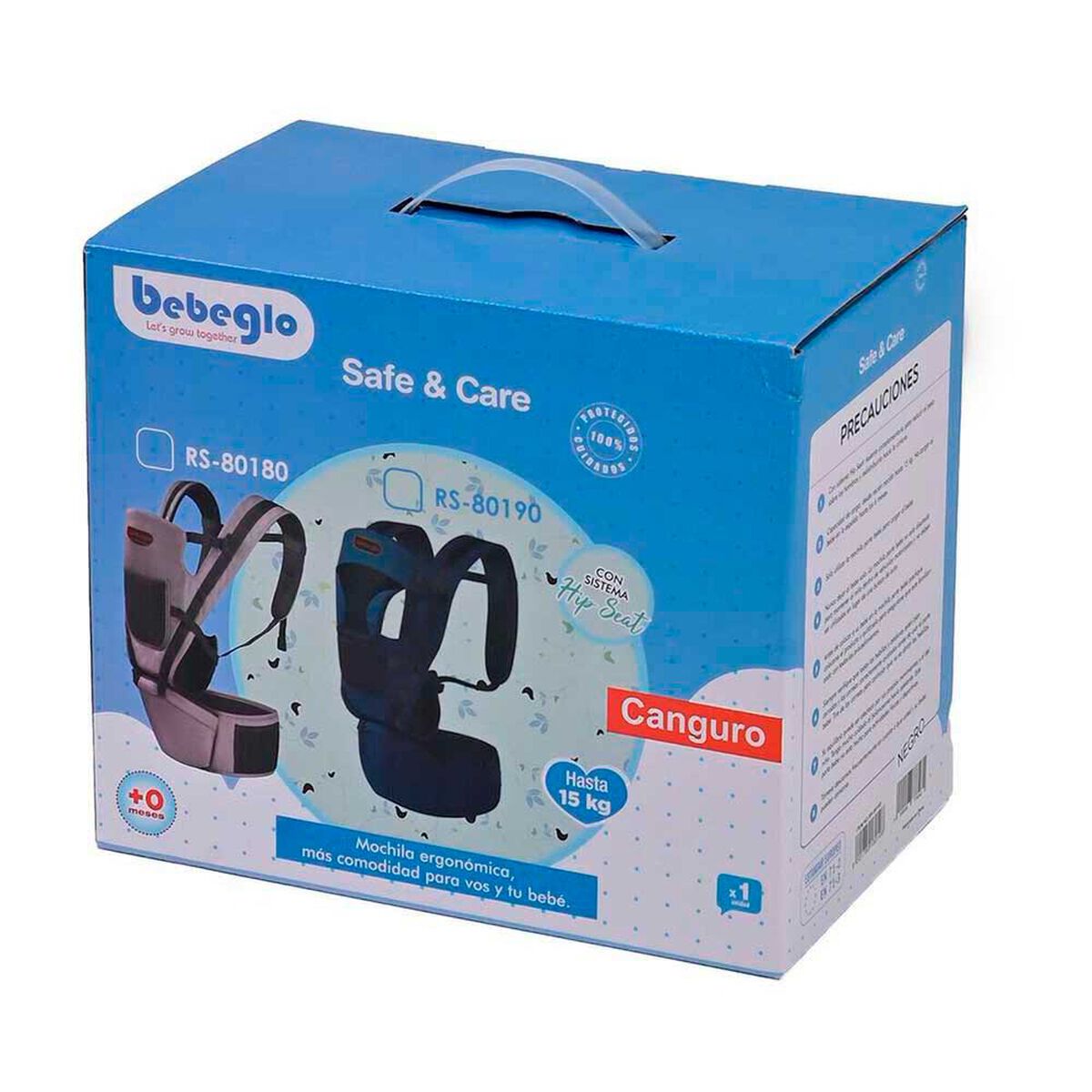 Porta Beb&eacute; Negro Bebeglo