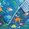Plumón Estampado Casa Linda 1,5 Plazas Kids Dino Azul