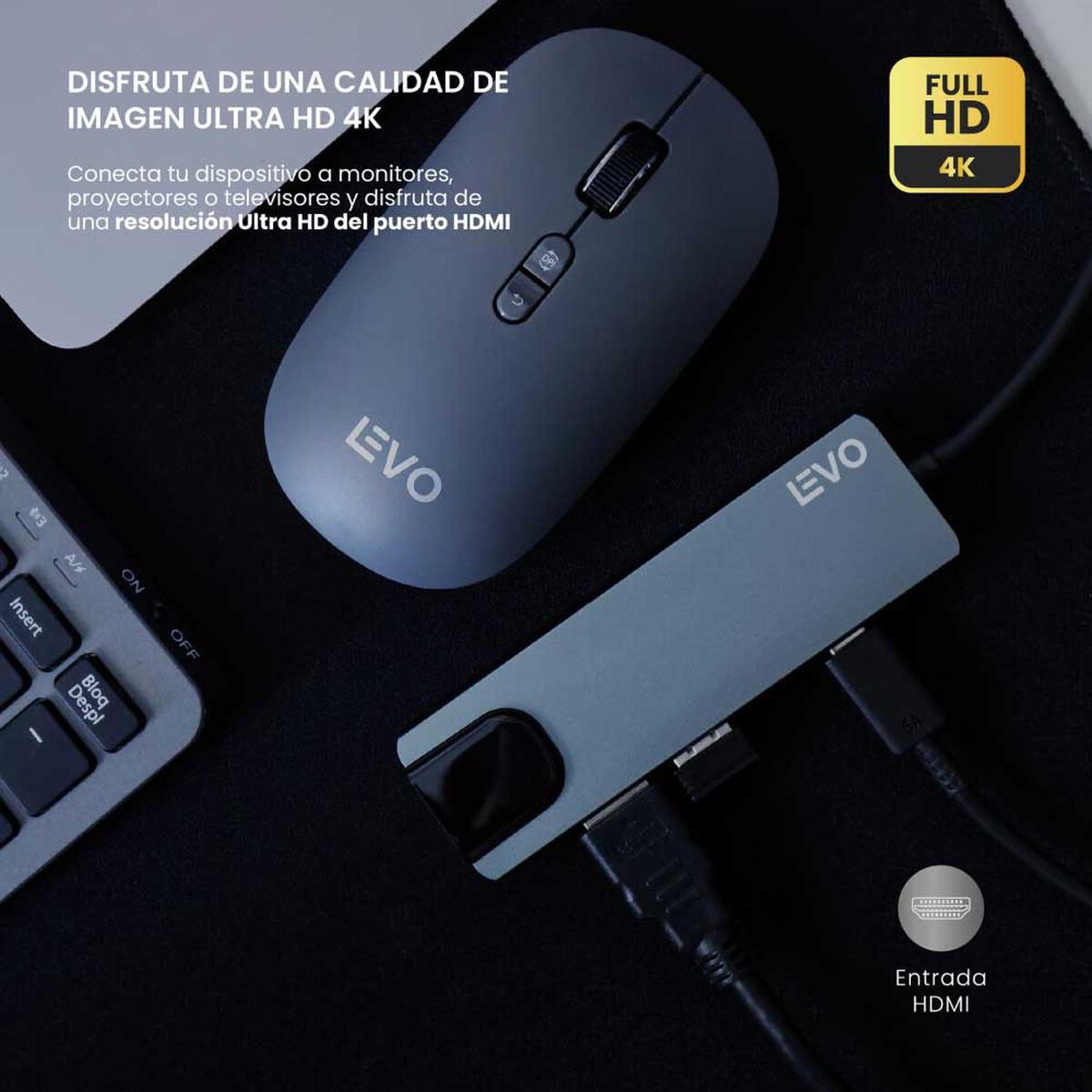 Adaptador Multipuerto Levo Hub 5 en 1