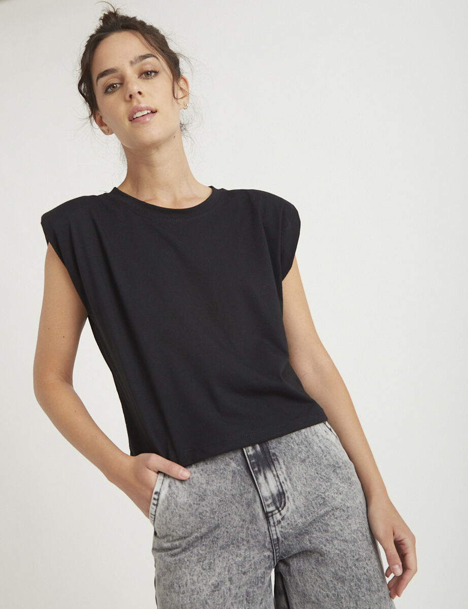 Polera con Hombreras Mujer Zibel