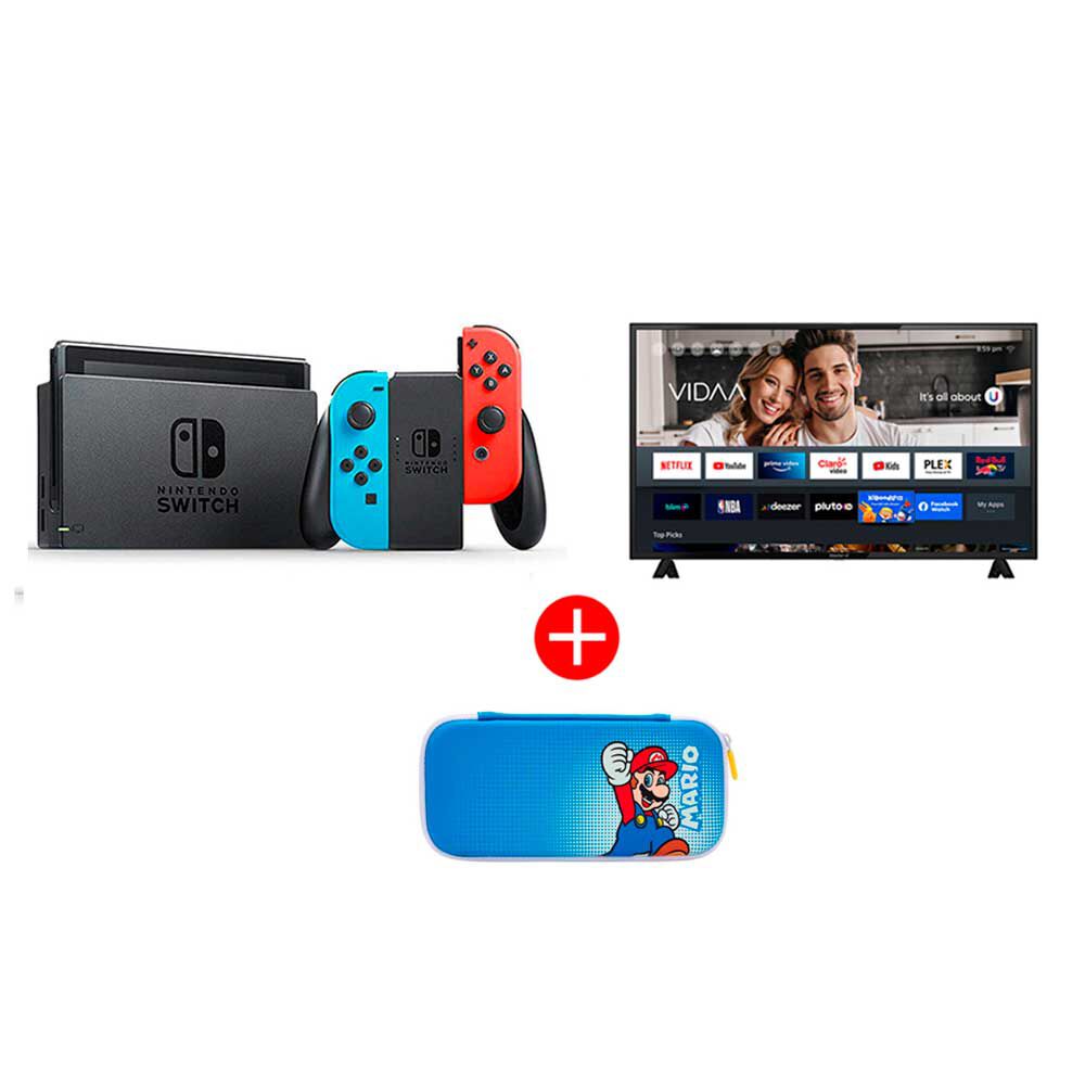 Combo Consola Nintendo Switch Neón + LED 50
