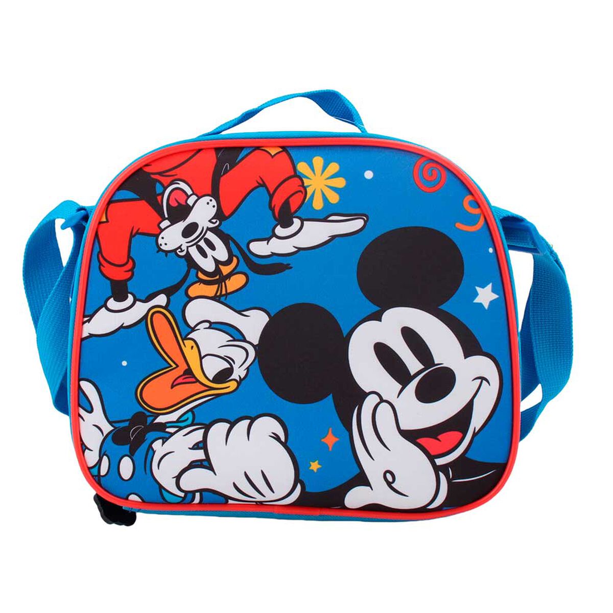 Pack Mochila con Ruedas, Estuche y Lonchera Mickey