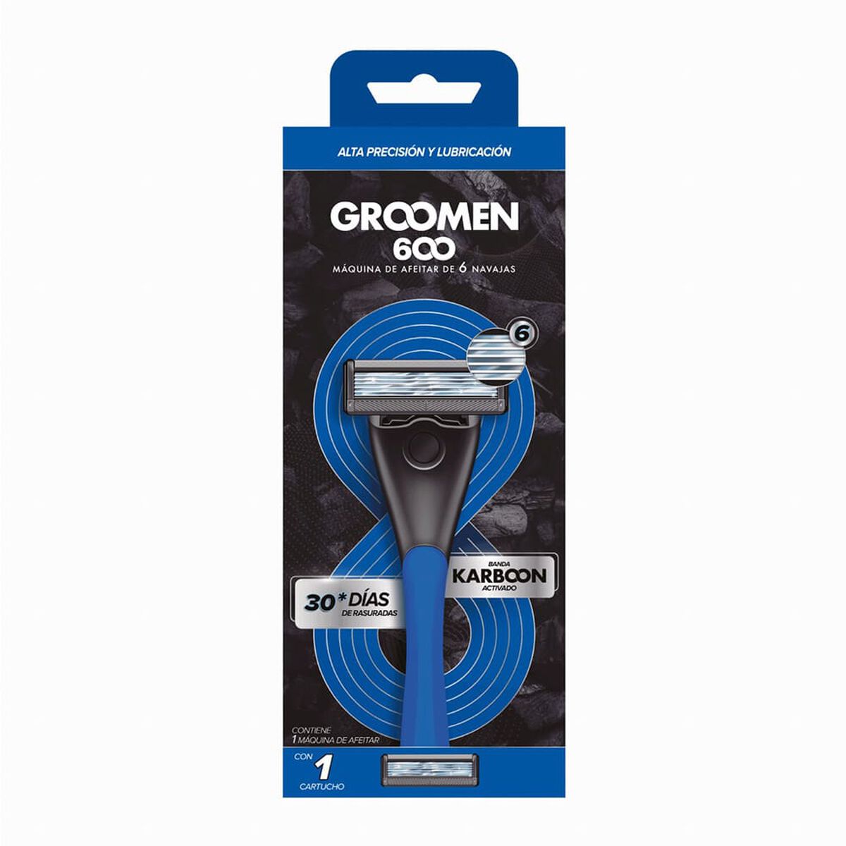 Pack Máquina Afeitar Groomen 600 + 1 con 12 Repuestos