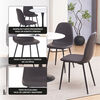 Juego de Comedor Zoy Home Saona 4 Sillas Grafito