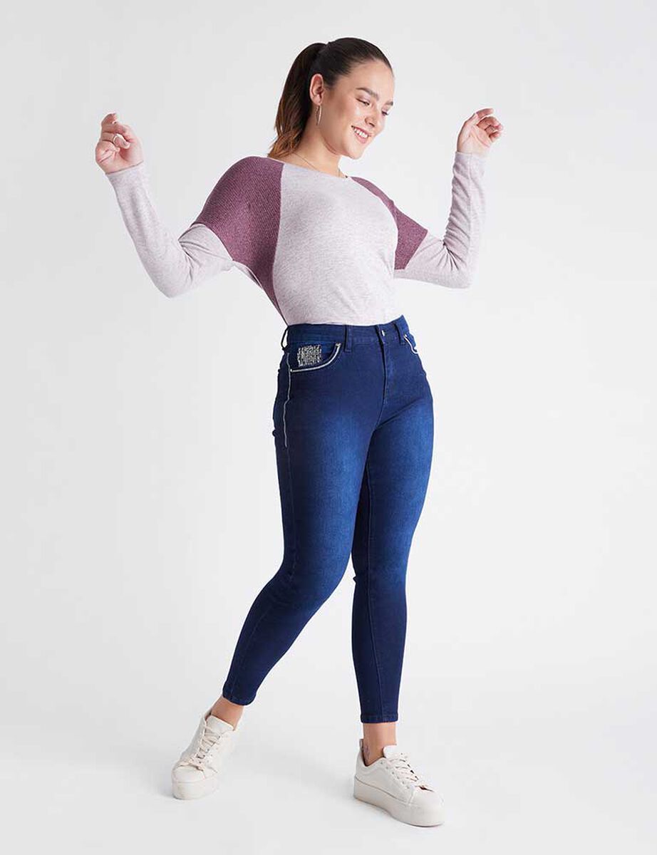 Jeans Súper Skinny Mujer Curvi