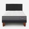 Cama Europea CIC 1,5 Plaza Anatomic + Respaldo Black