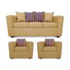 Juego de Living Elegant Detail Santa Fe  Sof&aacute; 3 Cuerpos + Dos Sillones 1 Cuerpo Beige