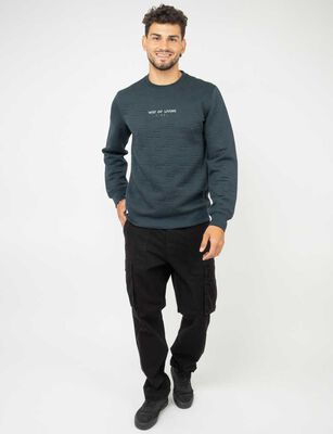 Imagen 2 del producto Polerón Hombre Zibel Blanco, Negro, Petroleo, Tabaco