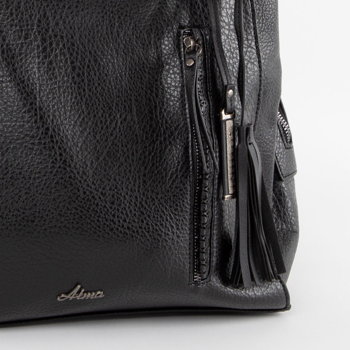 Cartera Ecocuero Negro Alma