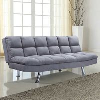 Futón Idetex Bari Junior 2 Cuerpos Gris