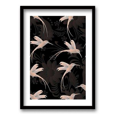 Cuadro Decorativo Retela Colibr&iacute; 70 x 50 cm