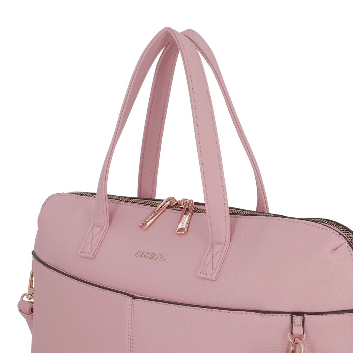 Cartera de Mujer Porta Laptop 14" Secret Aruba SC7 Grande Rosado