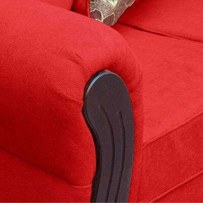 Imagen 2 del producto Juego de Living Elegant Detail Girona Sofá 3 Cuerpos + Sofá 2 Cuerpos + Sillón 1 Cuerpo Rojo