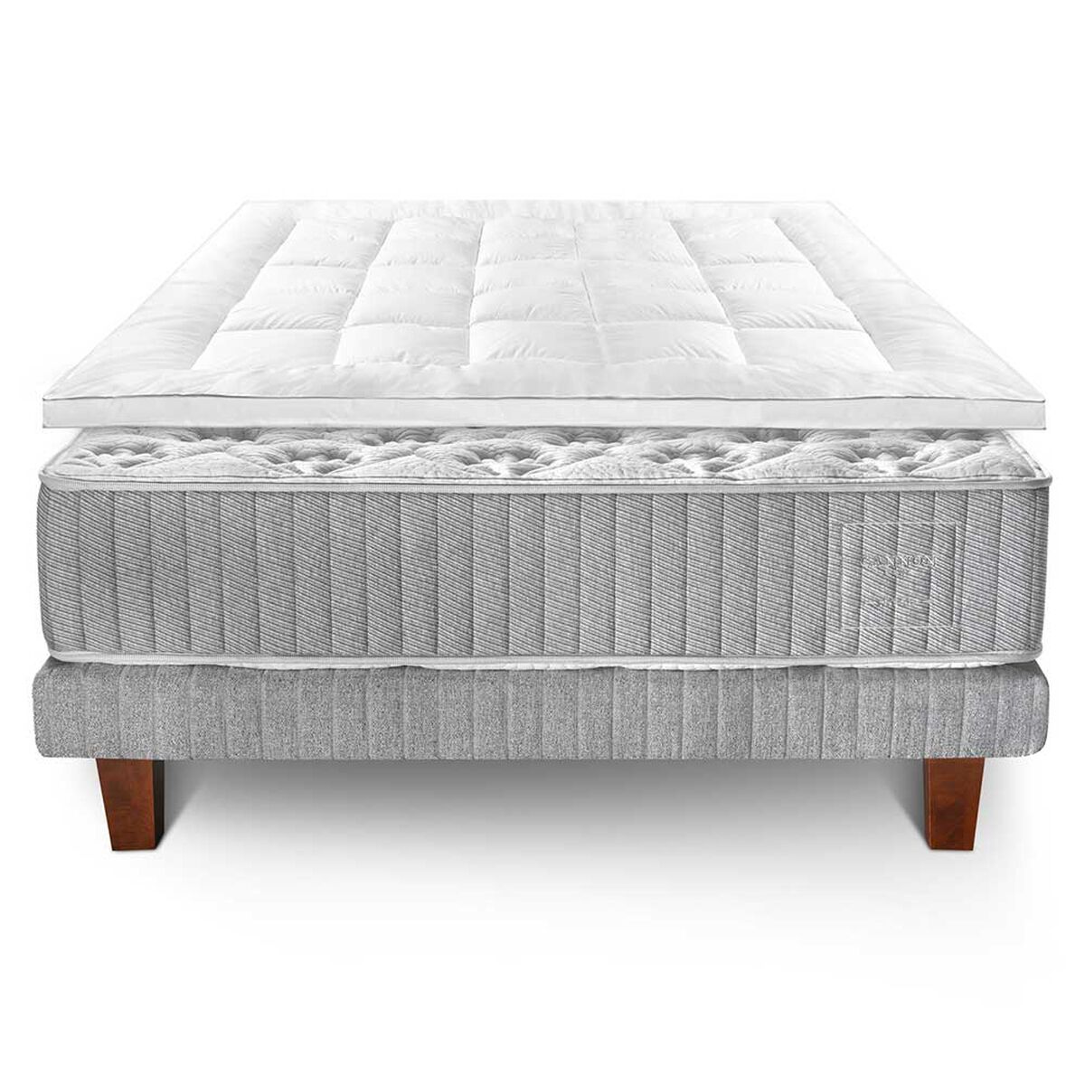 Juegos de Dormitorio Cama Europea Cannon Hybrid Cotton Súper King + 1 Topper