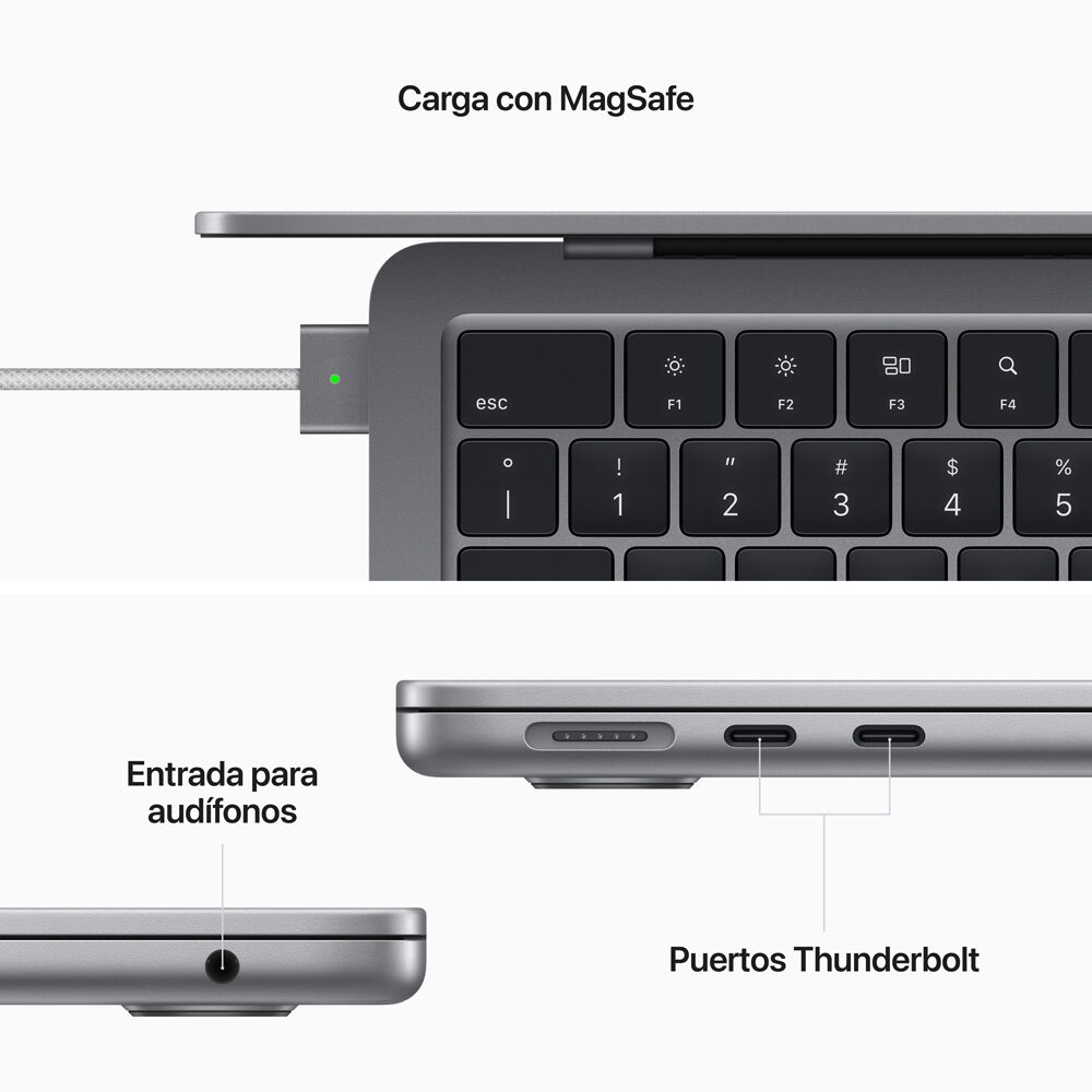 Notebook Apple Macbook Air MLXW3CI/A Chip M2 8GB 256GB SSD 13,6