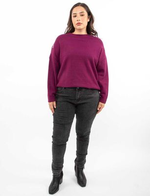 Imagen 2 del producto Sweater Mujer Extralindas Burdeo, Gris-Mel, Negro