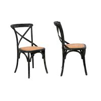 Set 2 Sillas Spazzio Retro Negro