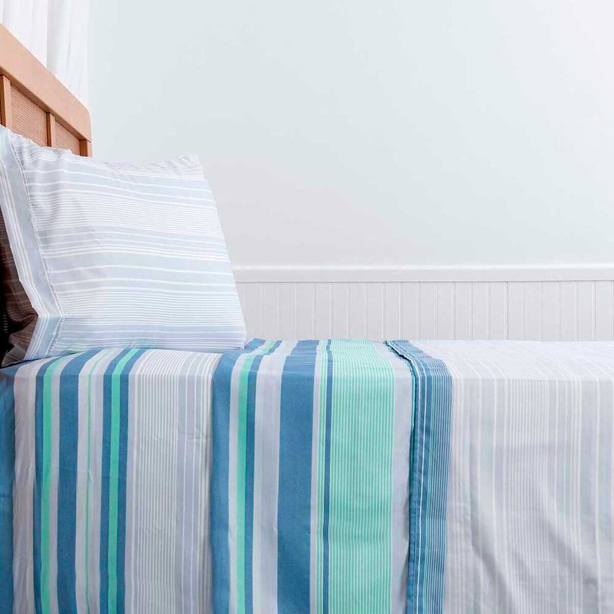 Juego de S&aacute;banas Estampado Plumetti 1,5 Plazas Cypress