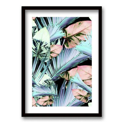 Imagen 1 del producto Cuadro Decorativo Retela Palm Neon 50 x 35 cm