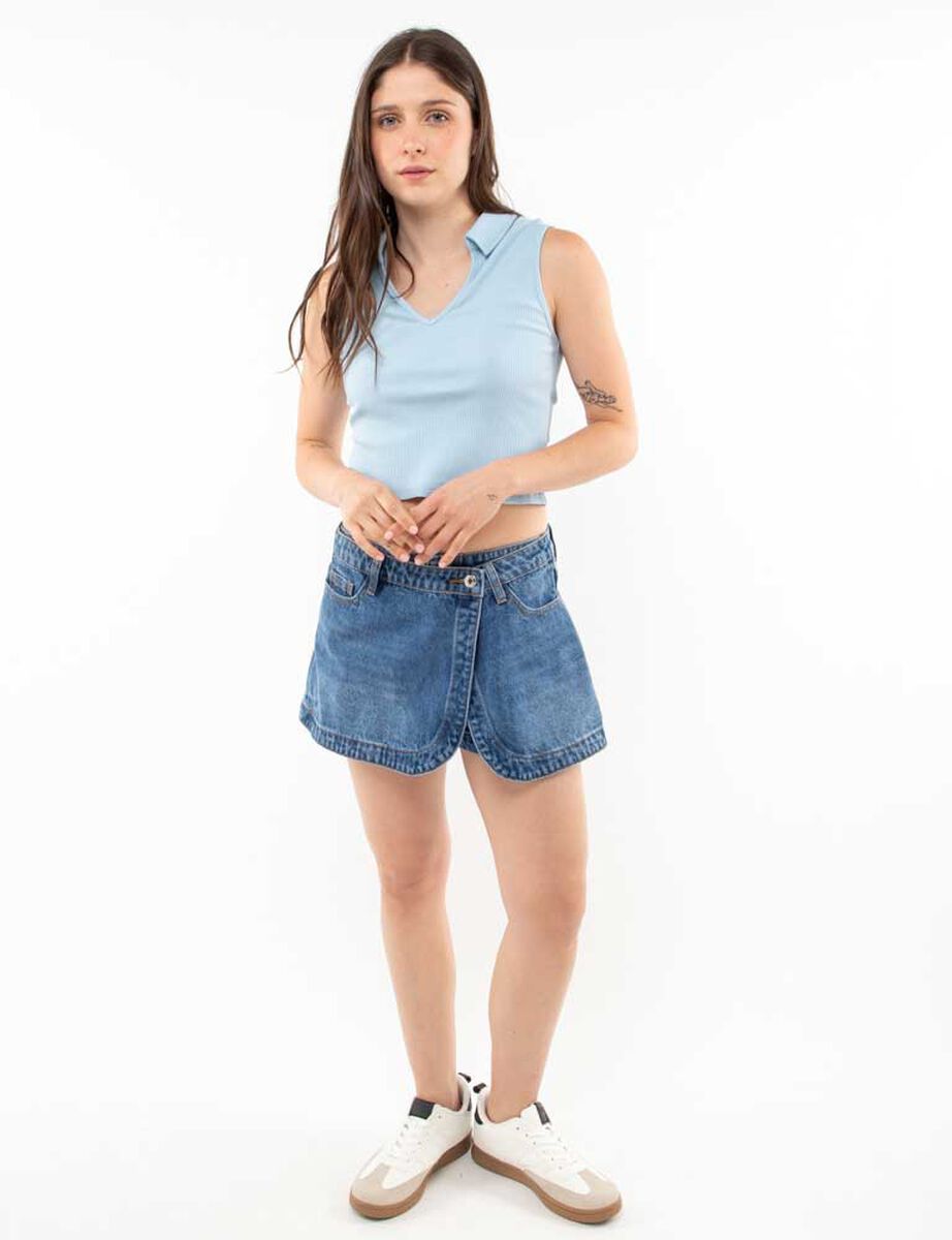 Falda Short Denim Mujer Icono
